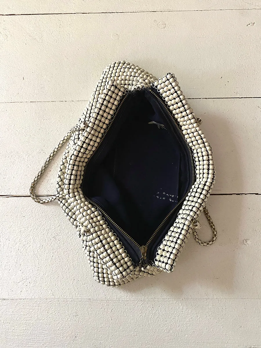 1930's Whiting & Davis Ivory Alumesh Bag