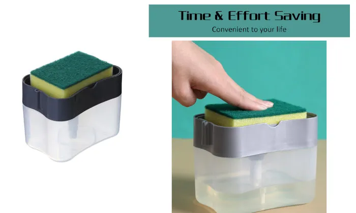 2-In-1 Soap Dispenser with Sponge Holder