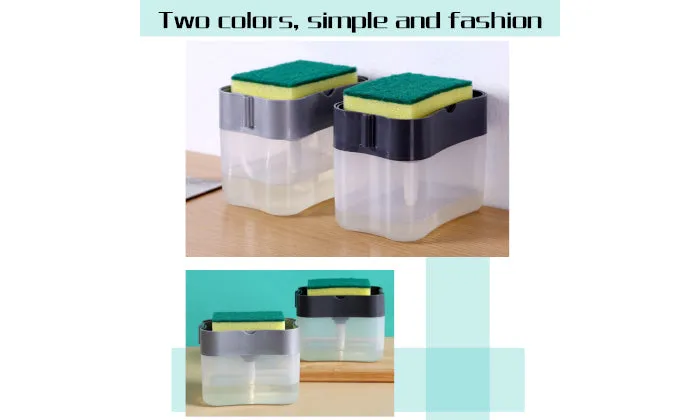 2-In-1 Soap Dispenser with Sponge Holder