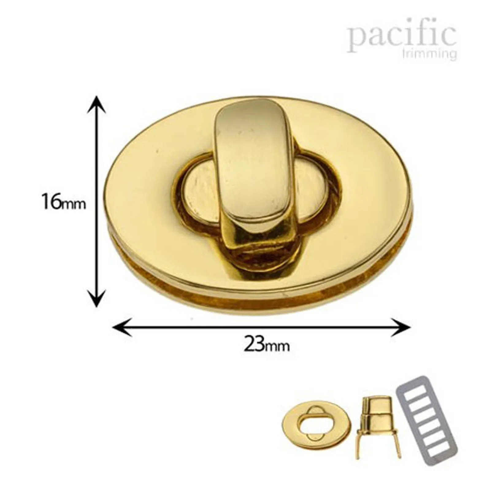 23mm Purse Twist Turn Lock : 170001 (2 Colors)