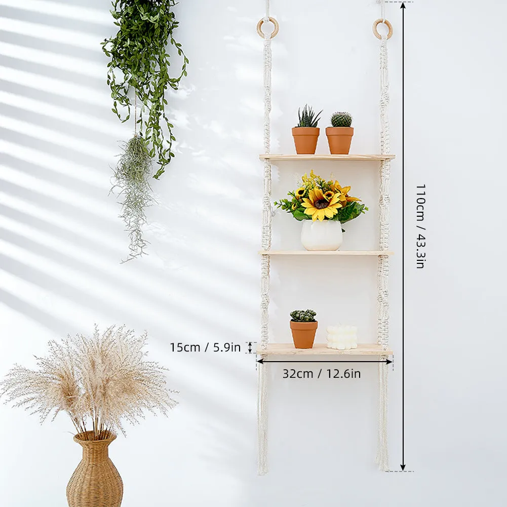 3 Tier Wall Hanging Shelf