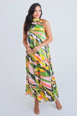 70’s Halter Maxi Dress