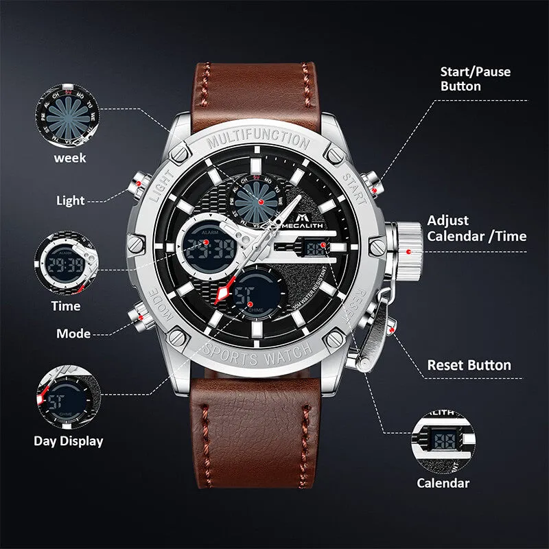 8236M | Quartz Men Watch | Leather Band