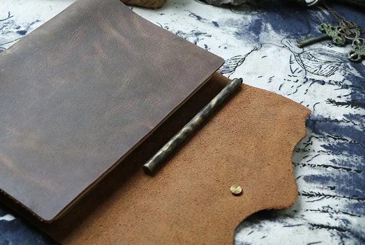 A6 Vintage Creative Design Diary, Leather Sketchbook, Note Book, Leather Journal