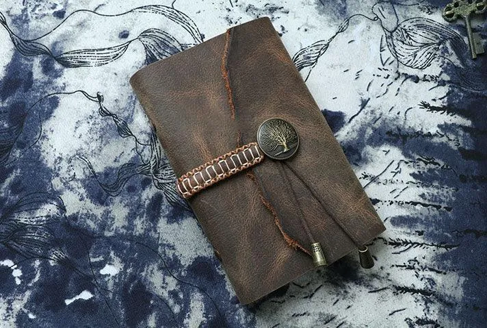 A6 Vintage Creative Design Diary, Leather Sketchbook, Note Book, Leather Journal