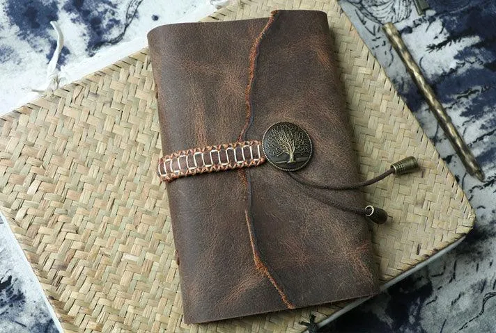 A6 Vintage Creative Design Diary, Leather Sketchbook, Note Book, Leather Journal