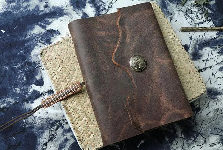 A6 Vintage Creative Design Diary, Leather Sketchbook, Note Book, Leather Journal