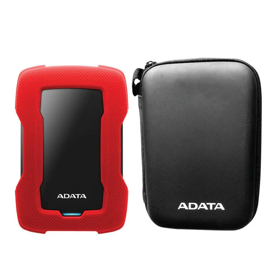 ADATA HD330 Shock-Proof External Hard Drive 2TB (Red)   ADATA Hard Case