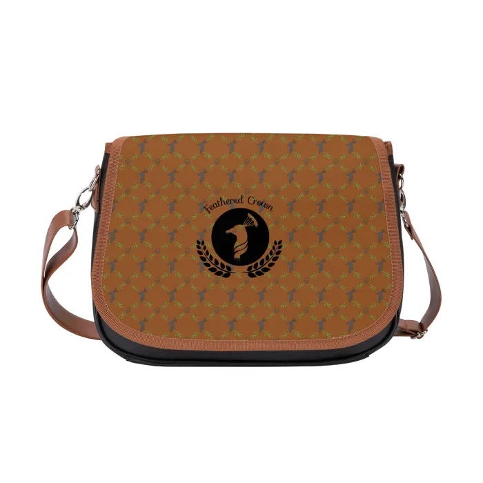 All-Over Print Leather Crossbody Bag