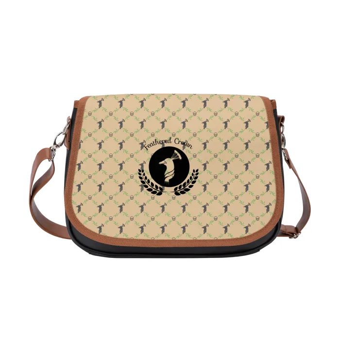 All-Over Print Leather Crossbody Bag