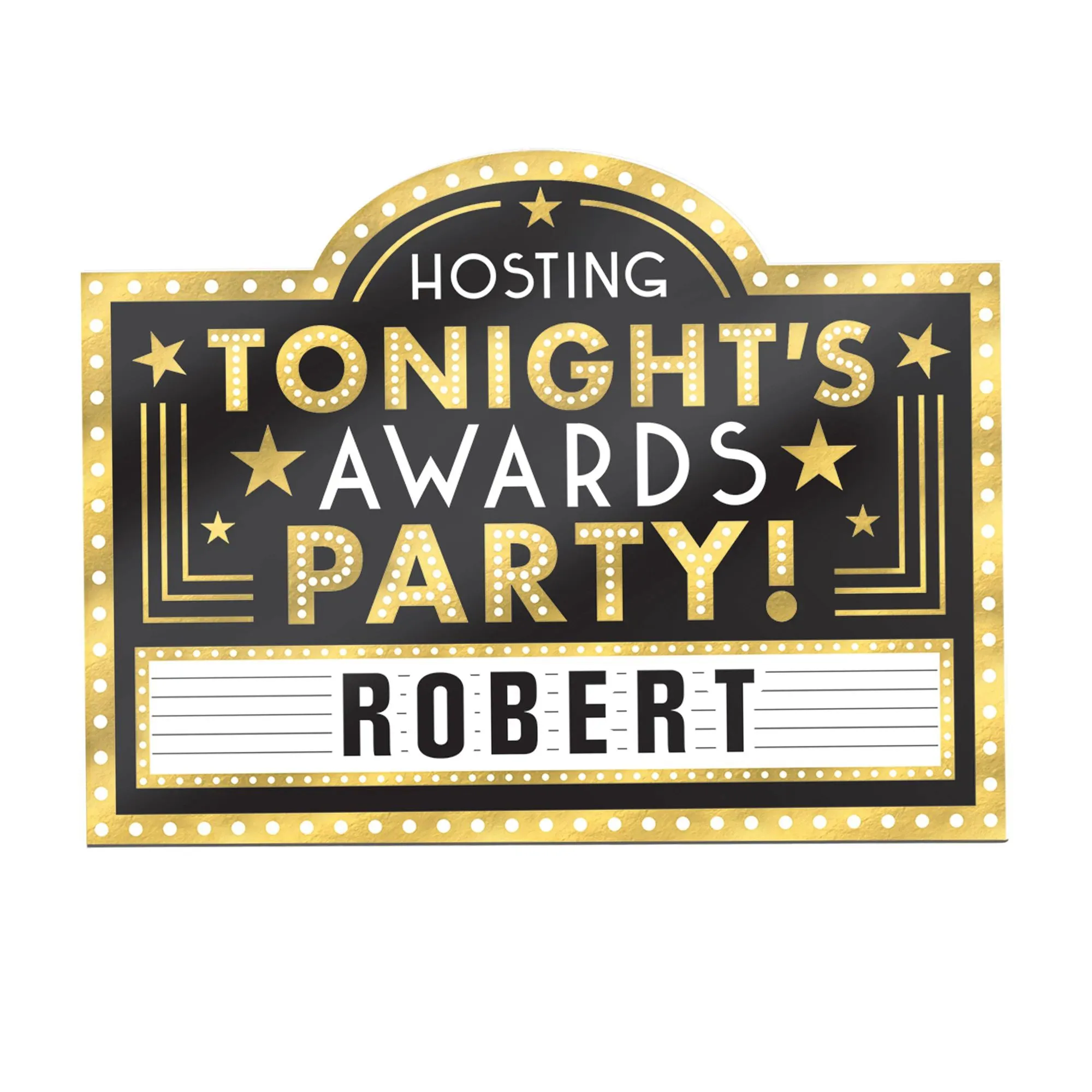 Awards Night Message Board Wall Decoration, 14 x 10.5 Inches, 1 Count