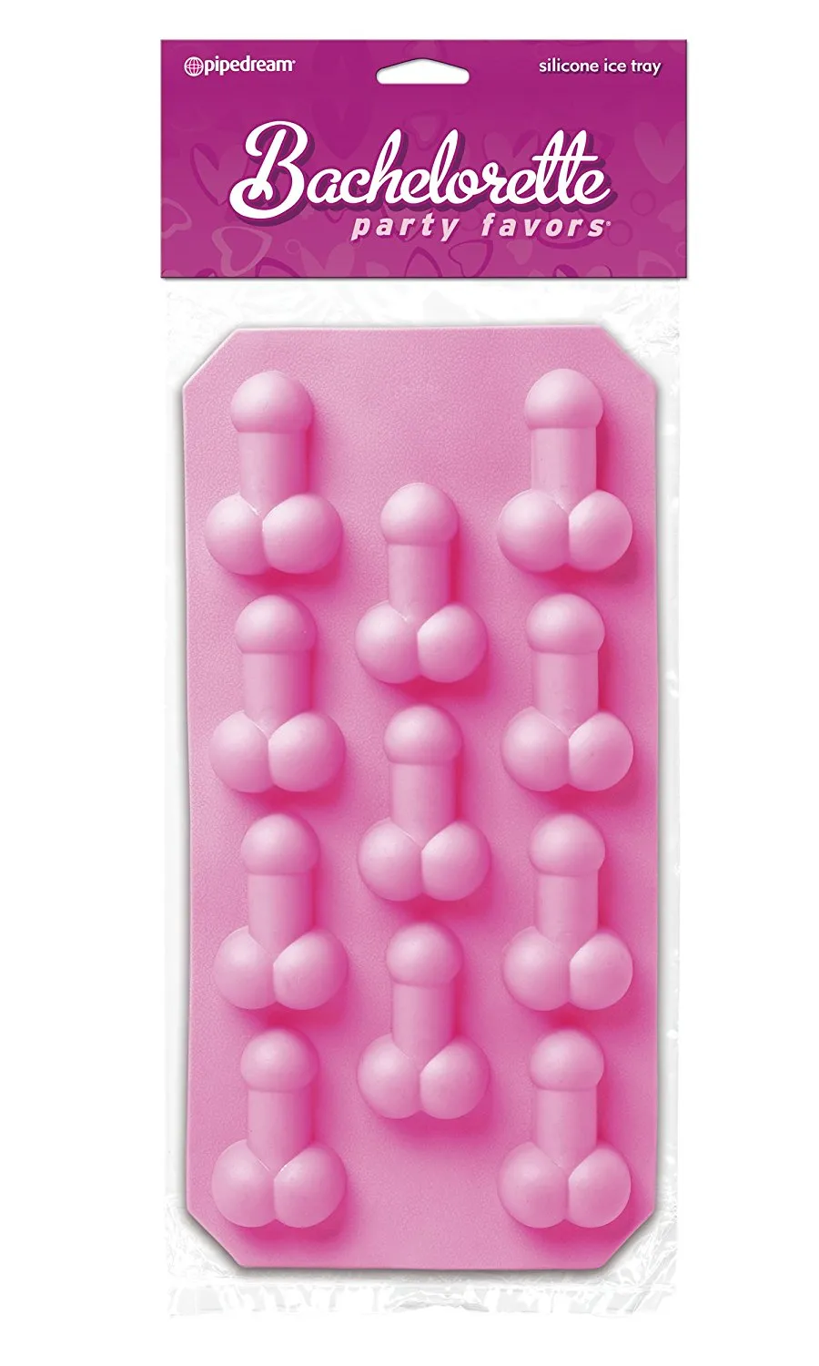 Bachelorette Pink Silicone Pecker Ice Tray