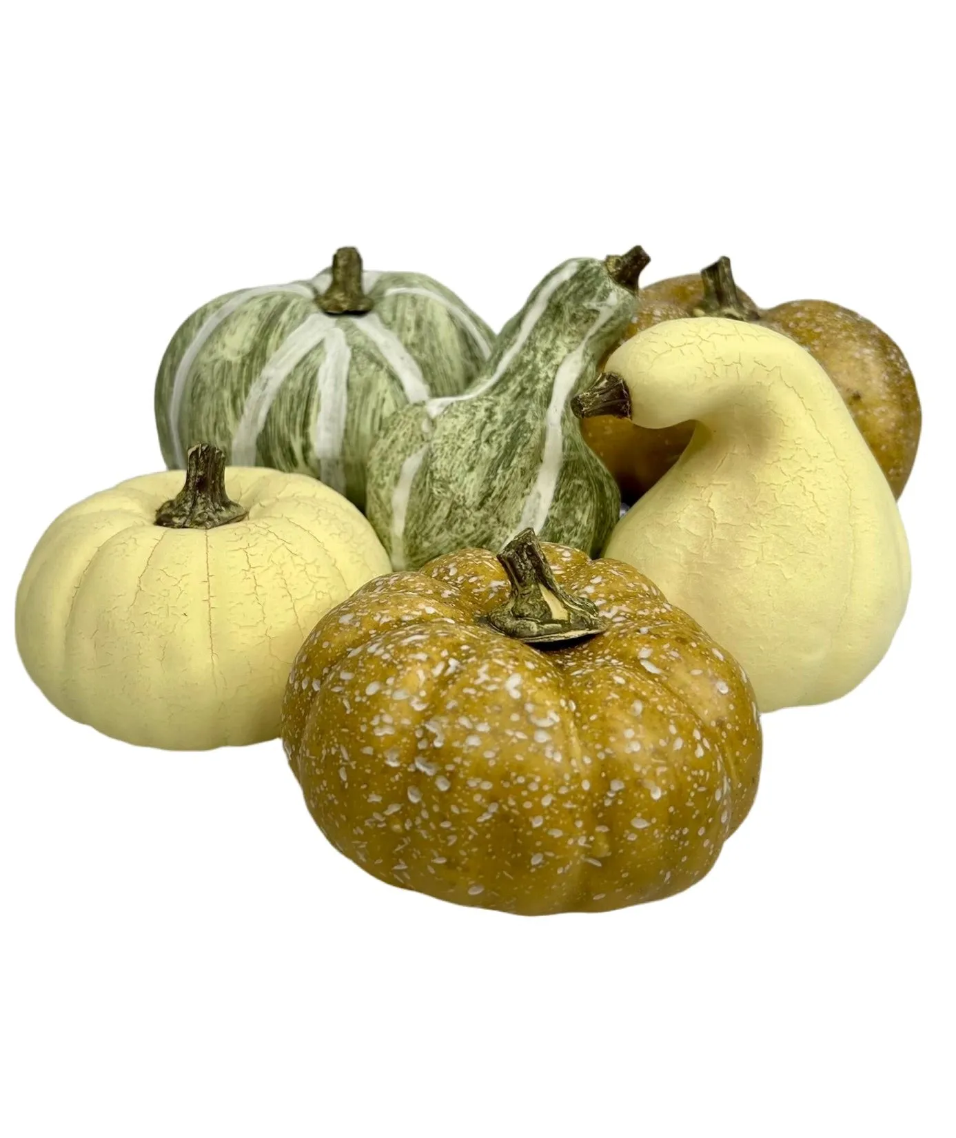 Bag of cream, beige, tan and sage green Pumpkins