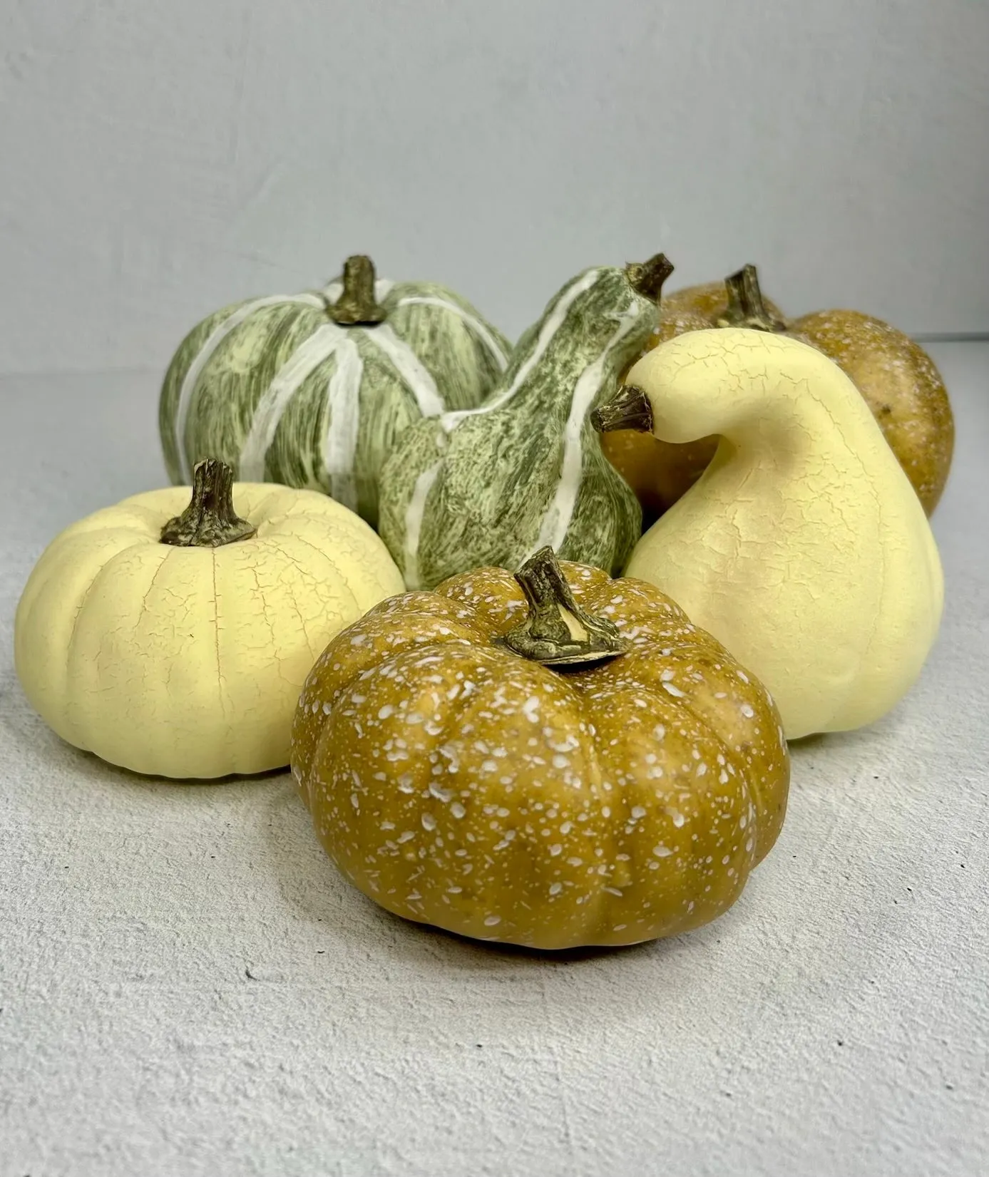 Bag of cream, beige, tan and sage green Pumpkins