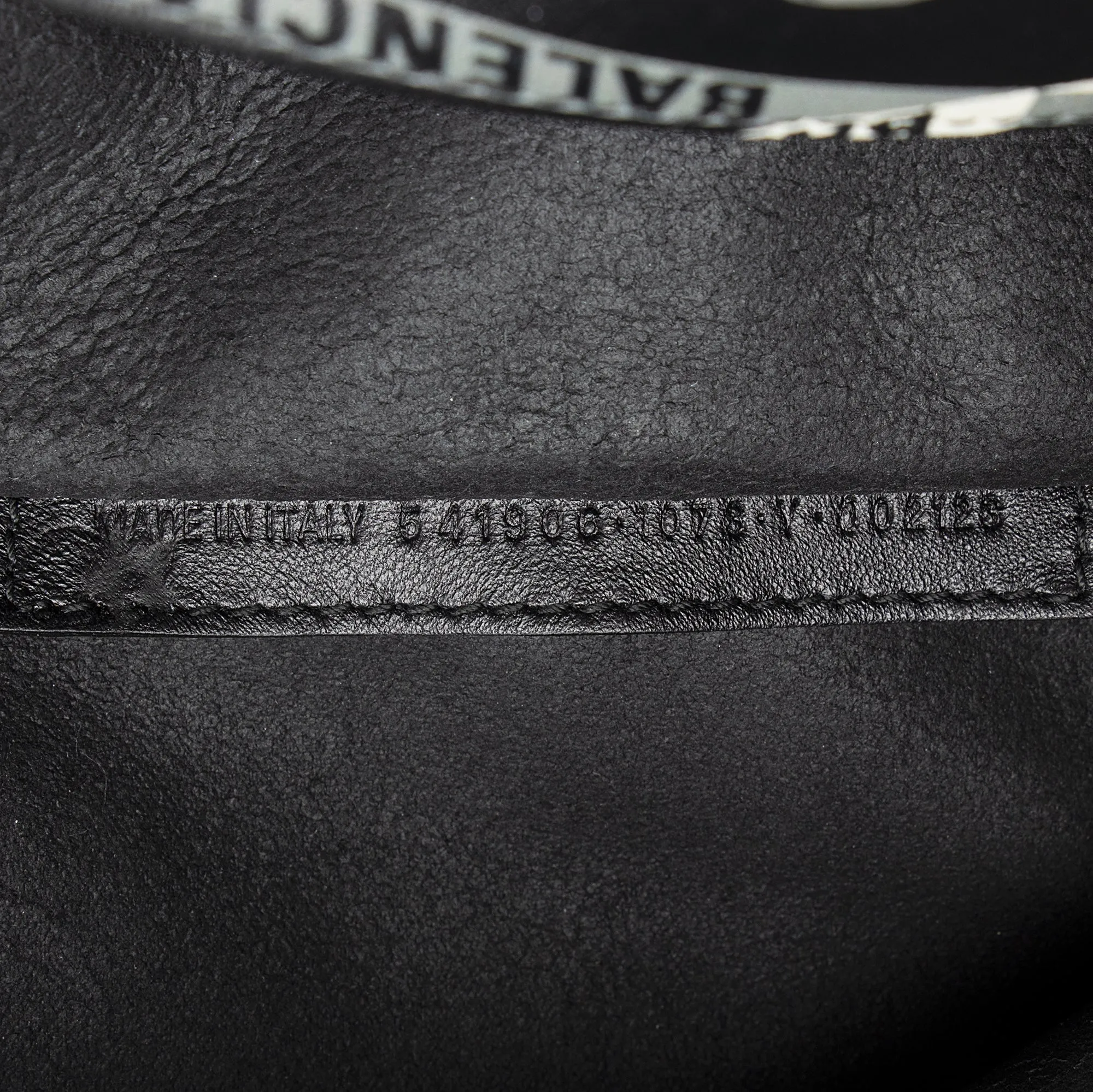 Balenciaga Calfskin Losange Logo N/S Fold Over Market Shopper Tote