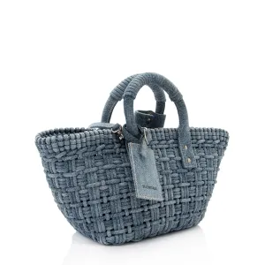 Balenciaga Denim Bistro Panier XS Tote