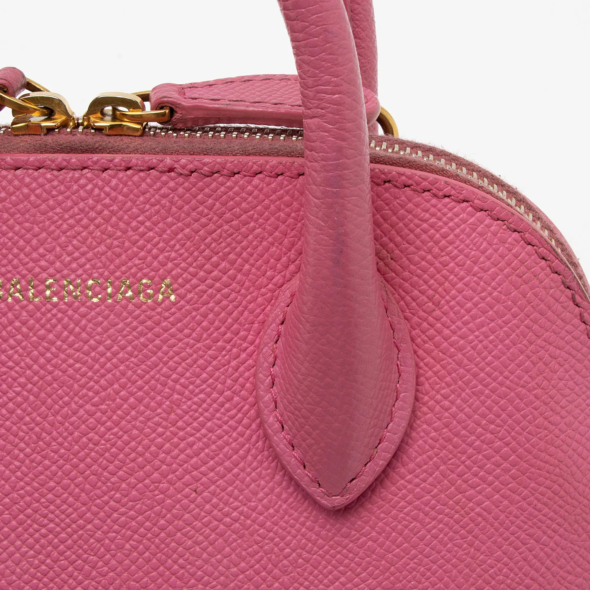 Balenciaga Grained Calfskin Ville XXS Top Handle Bag