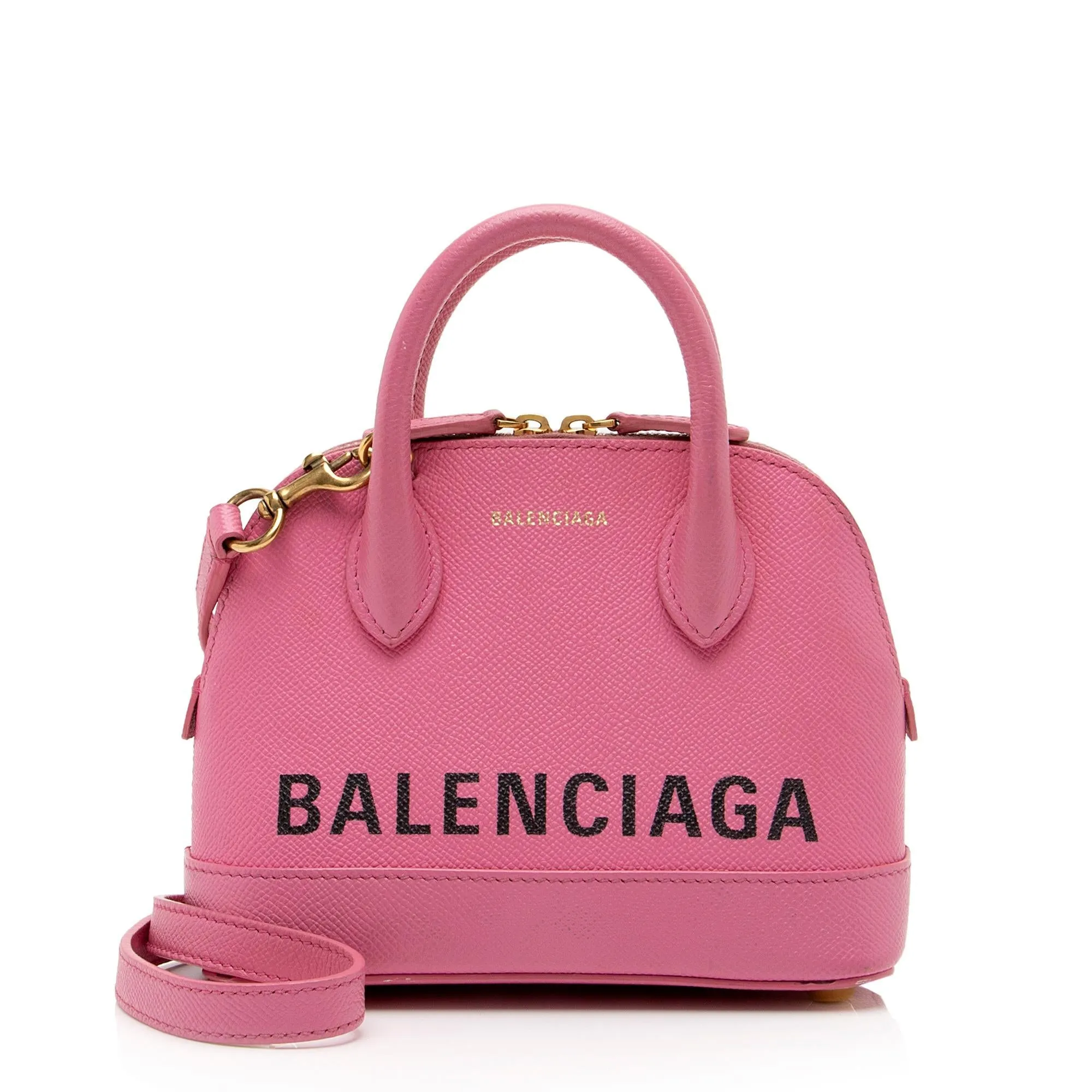 Balenciaga Grained Calfskin Ville XXS Top Handle Bag