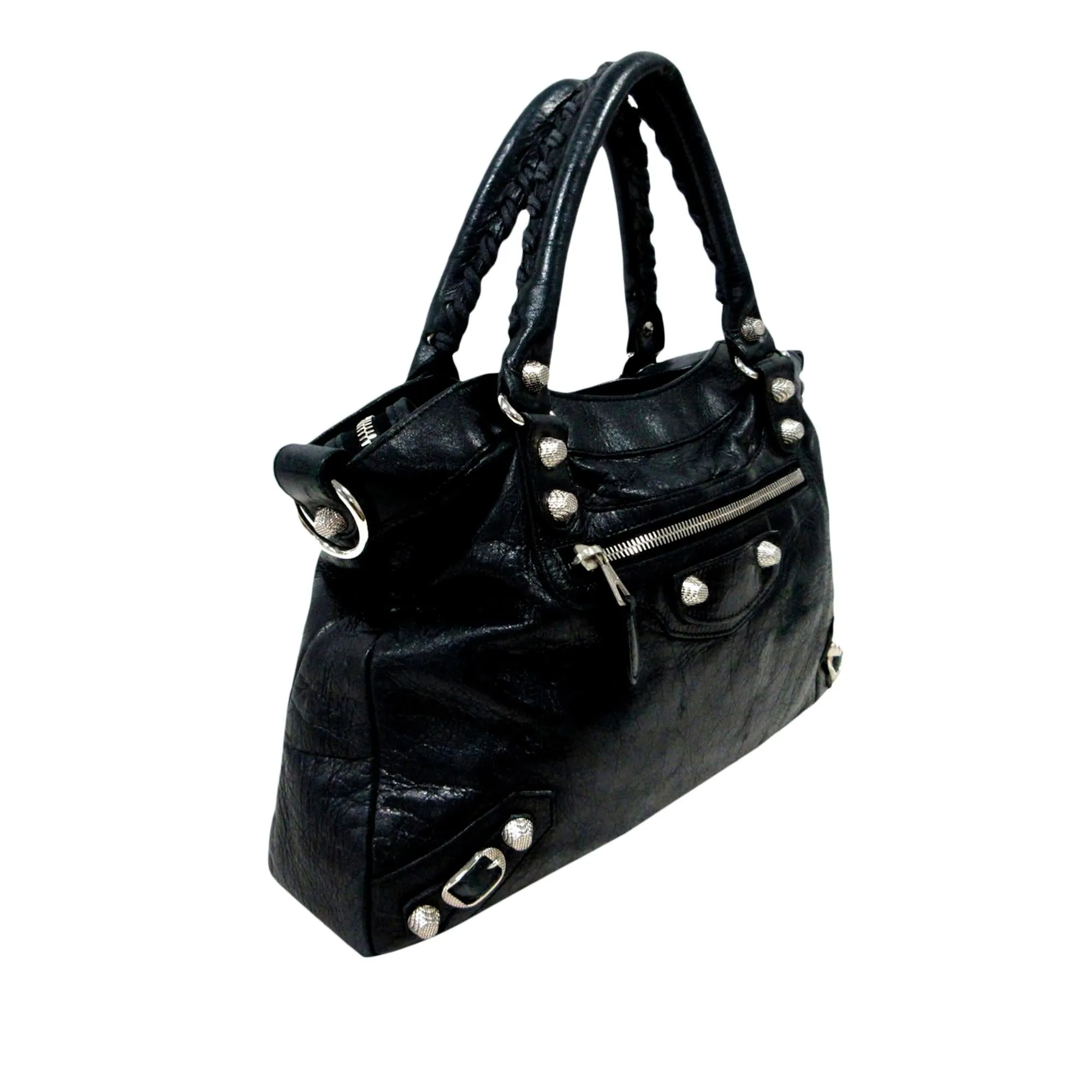 Balenciaga Motocross Town Giant Leather Handbag