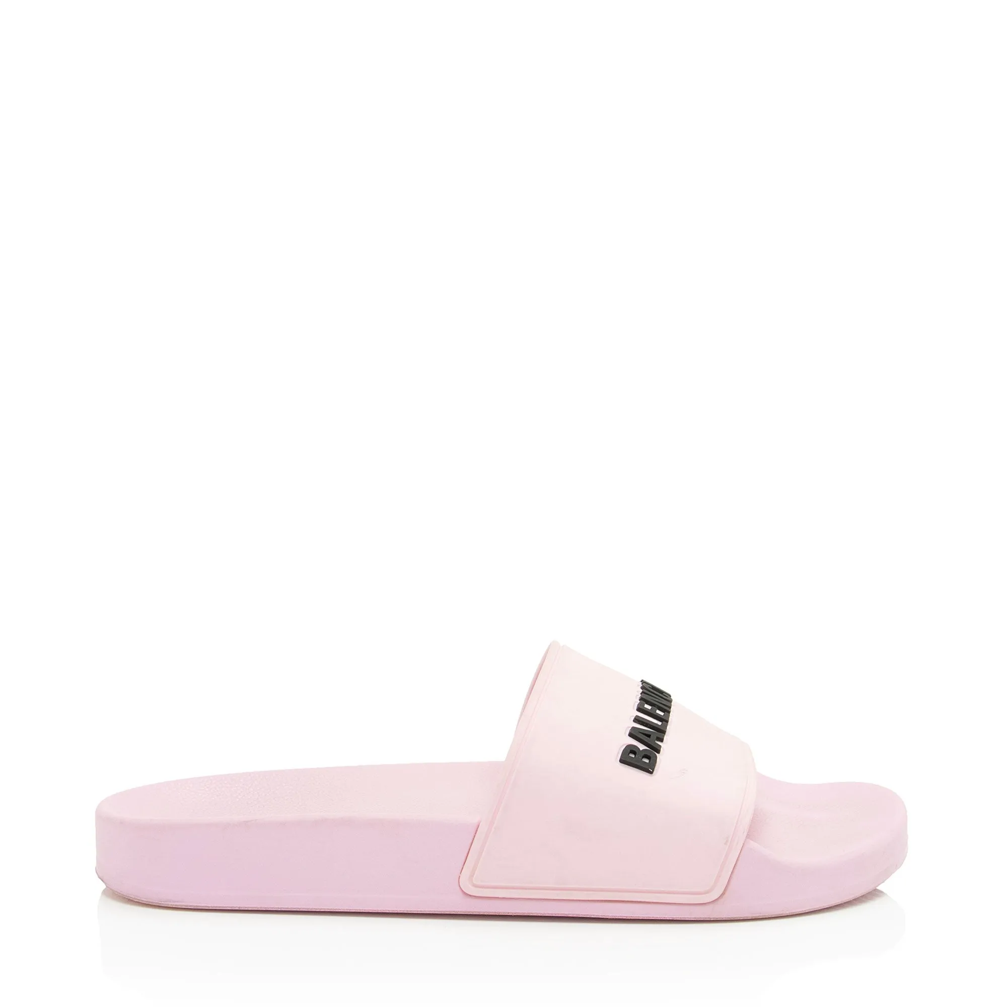 Authentic Balenciaga Rubber Logo Slides - Womens Size 7 (EU 37)