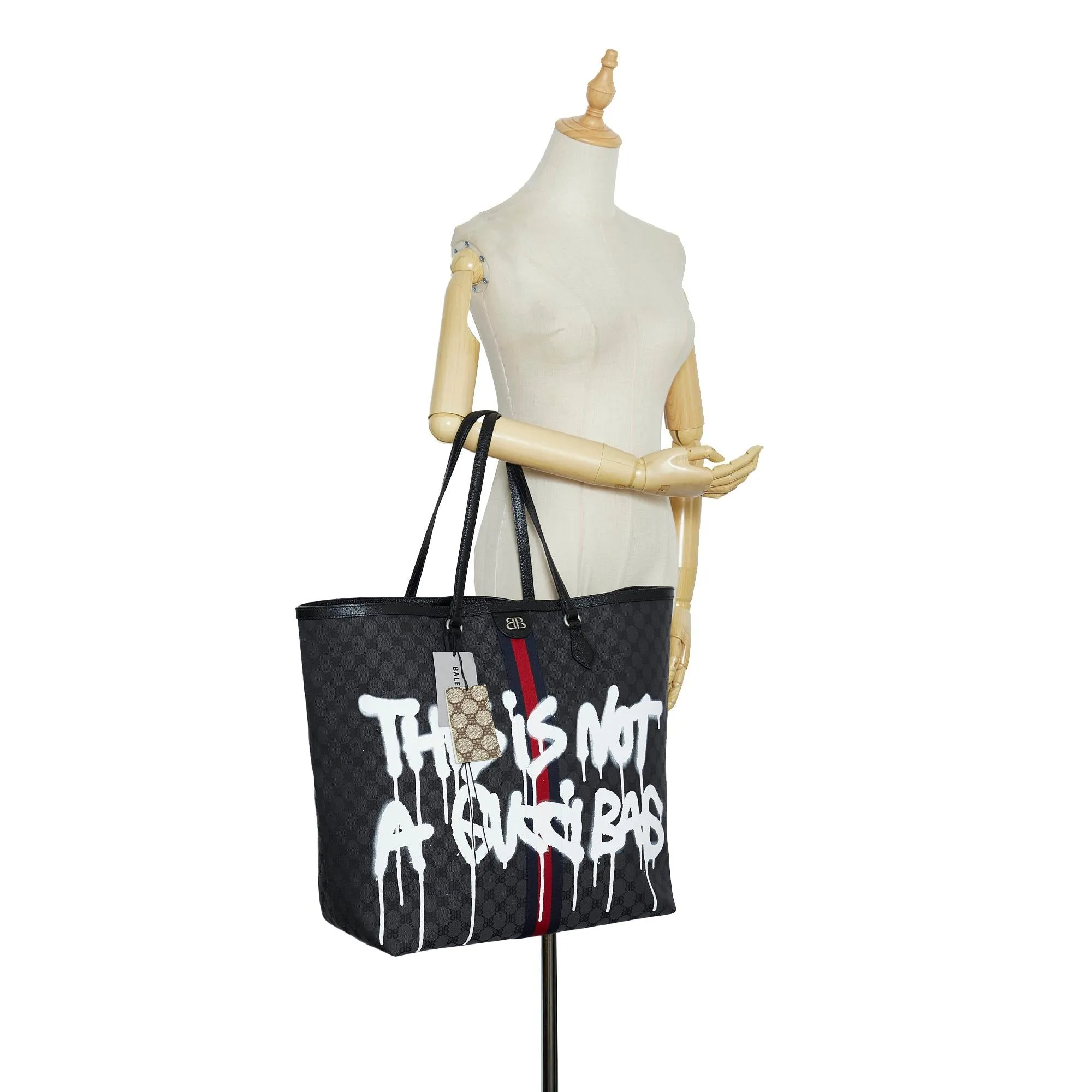 Balenciaga The Hacker Project Graffiti BB Supreme Tote