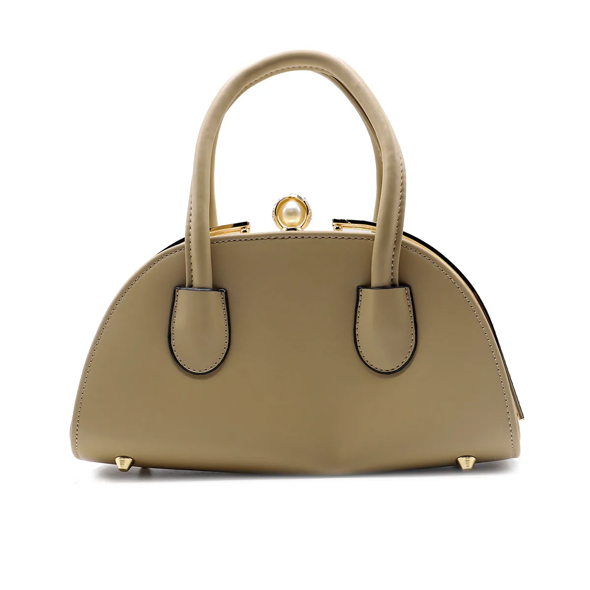 Beige Casual Hand Bag P00P01078