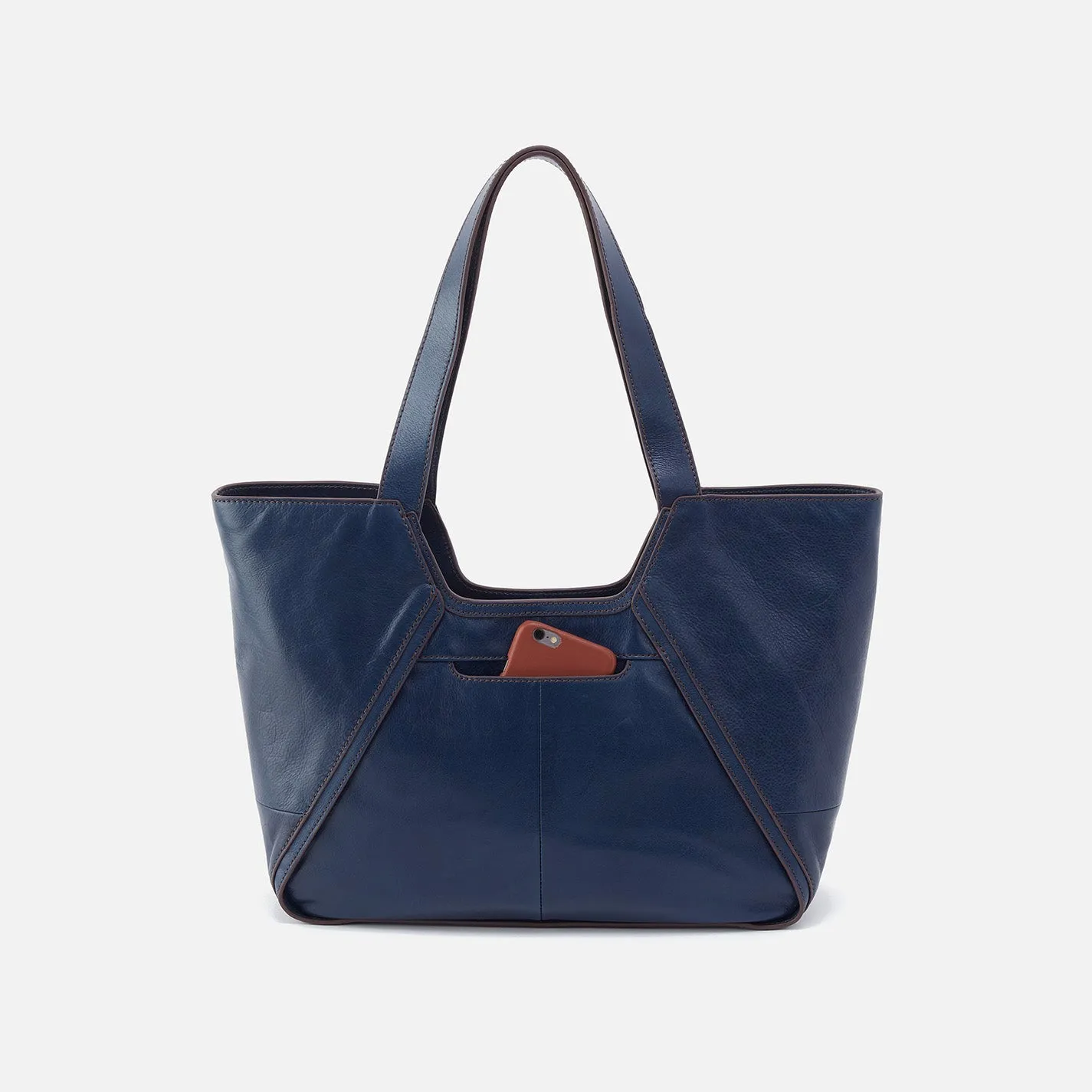 Bellamy Medium Tote in Artisan Leather - Navy