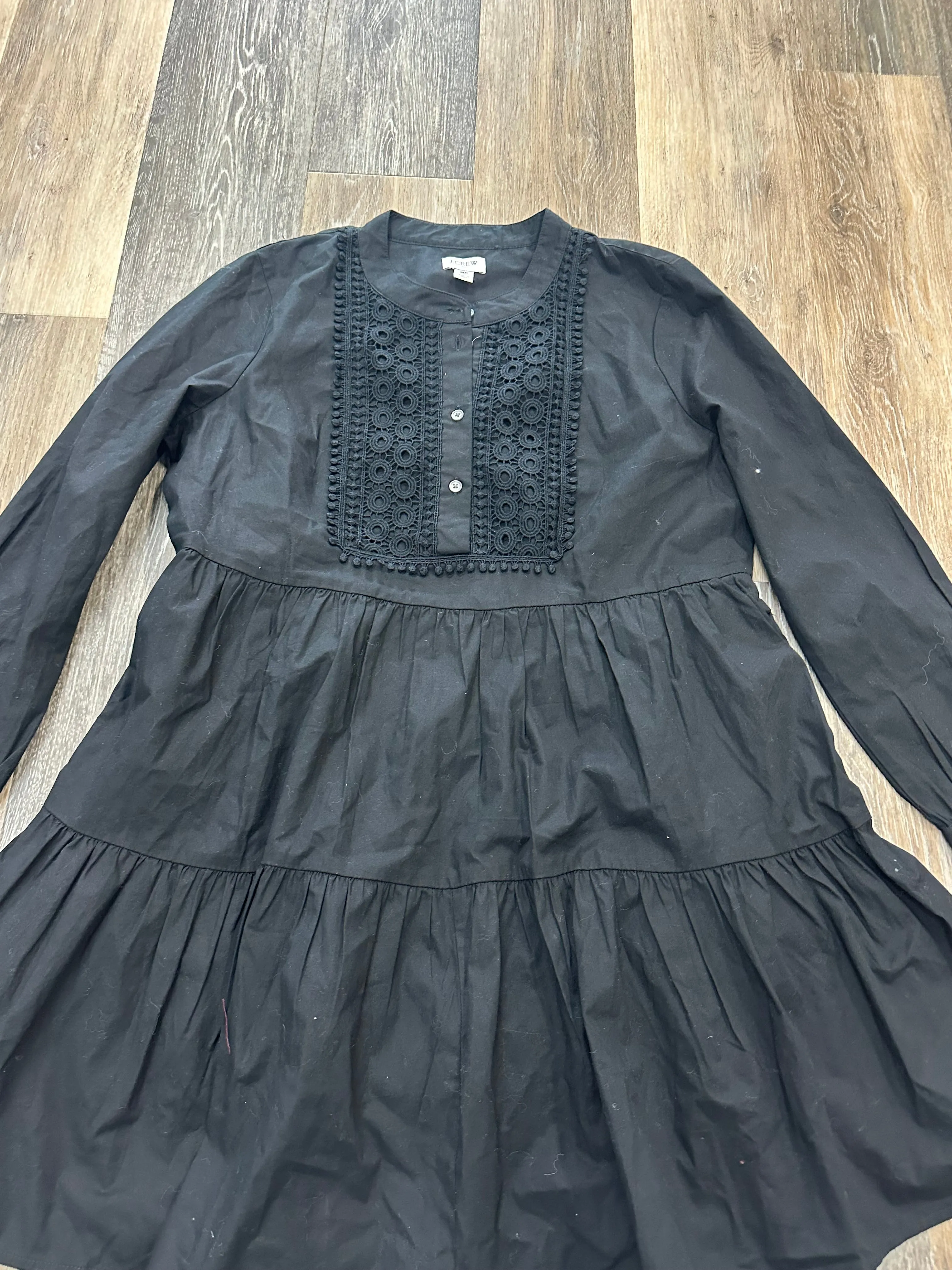 Black Dress Party Midi J Crew, Size M Petite