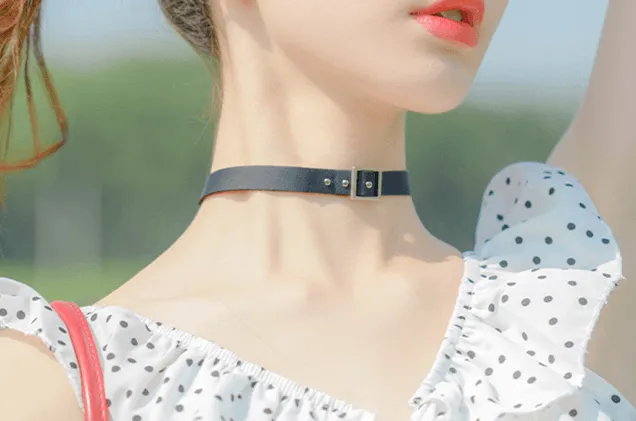 BLACK FASHION CHOKER BY60404