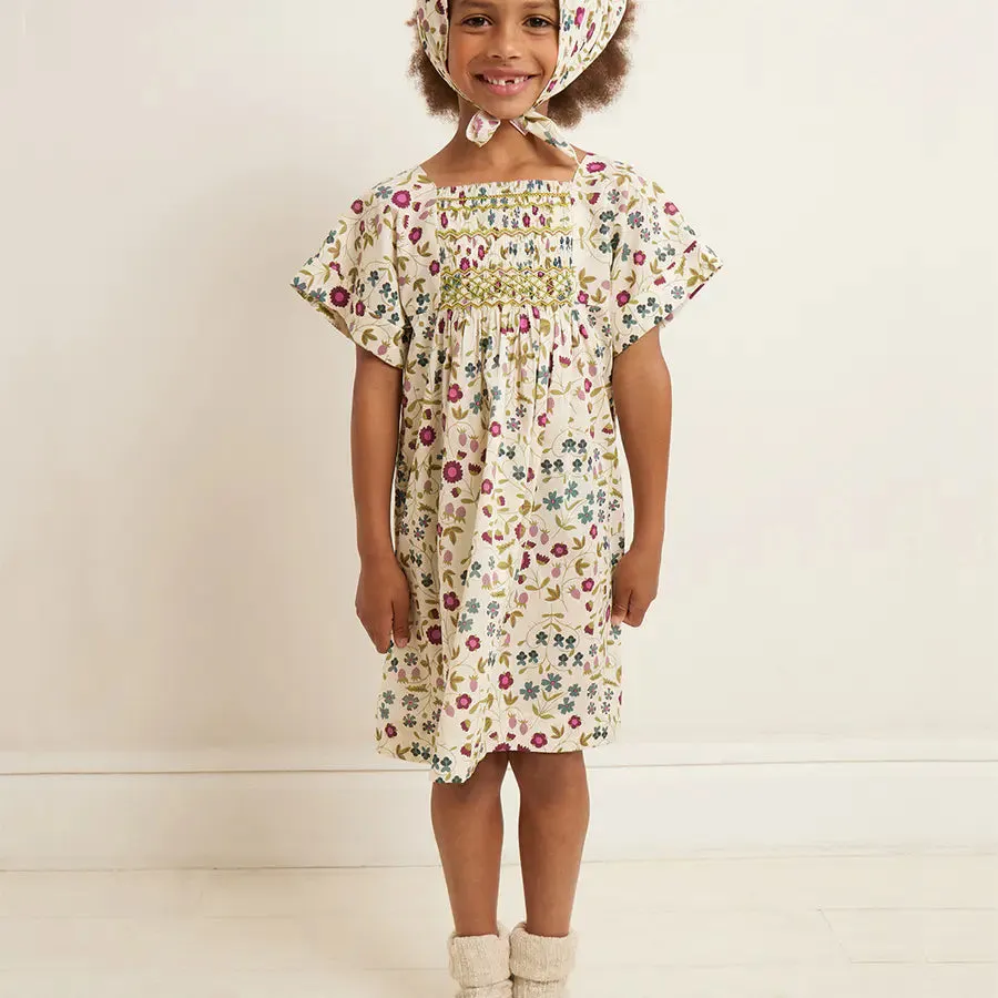 Bonpoint Liberty Smocked Paysanne Dress