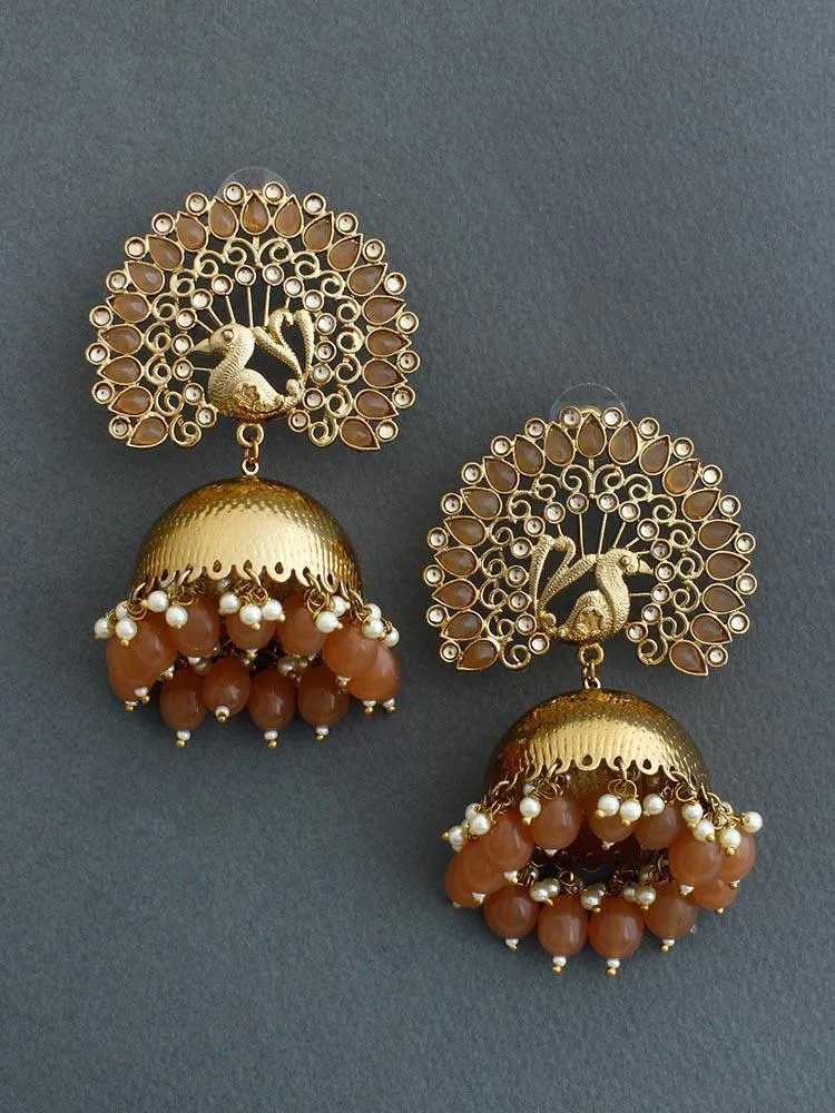 Brown Mayu Jhumkis