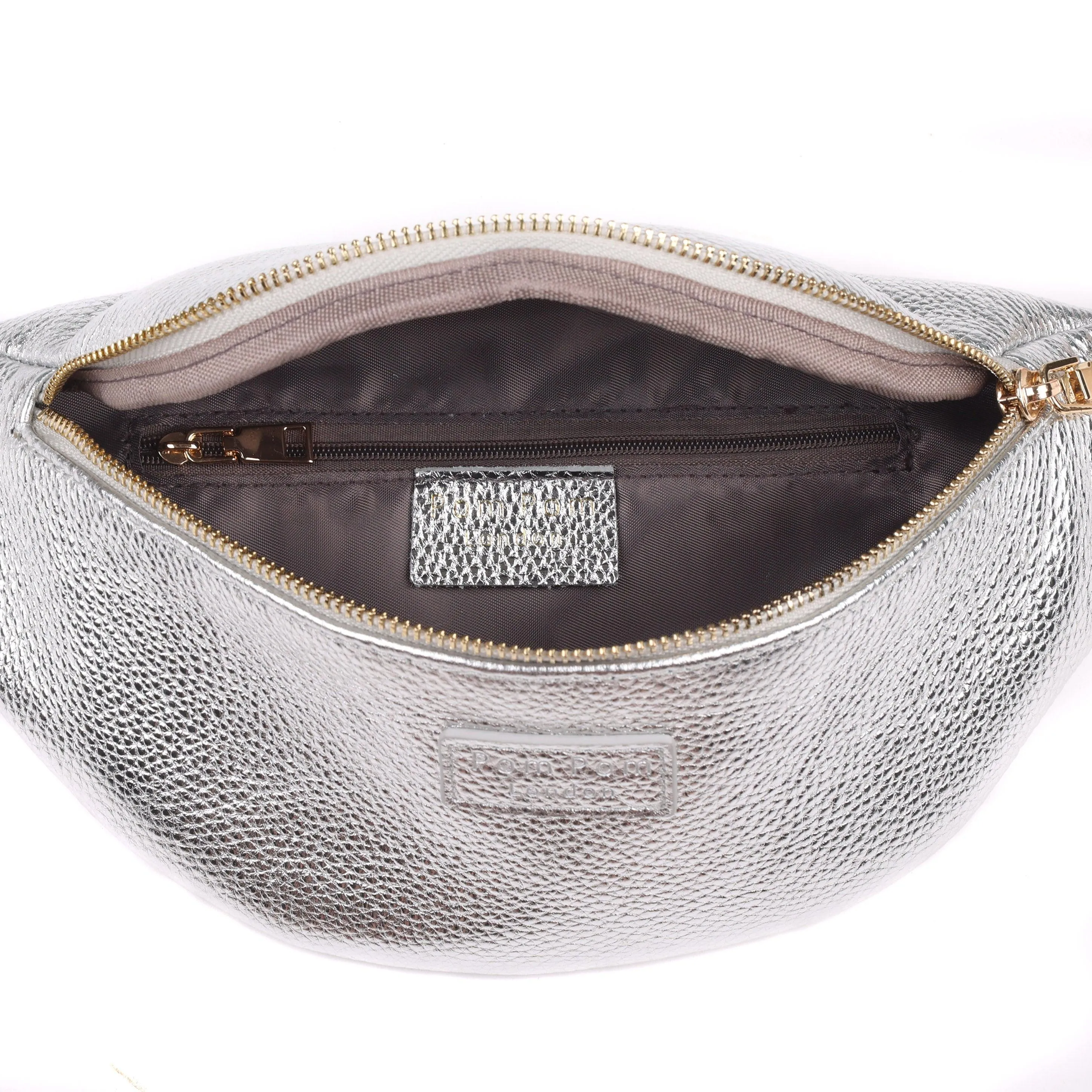 Bum Bag Metallic Silver