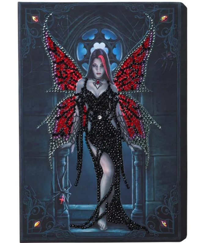 CANJ-8: "Aracnafaria"" 26x18cm Crystal Art Notebook  ANNE STOKES"