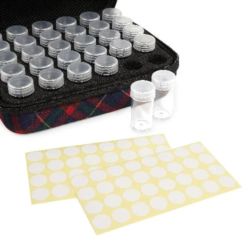 CASC30-XM1: Tartan Crystal Art Storage Case - 30 Bottles