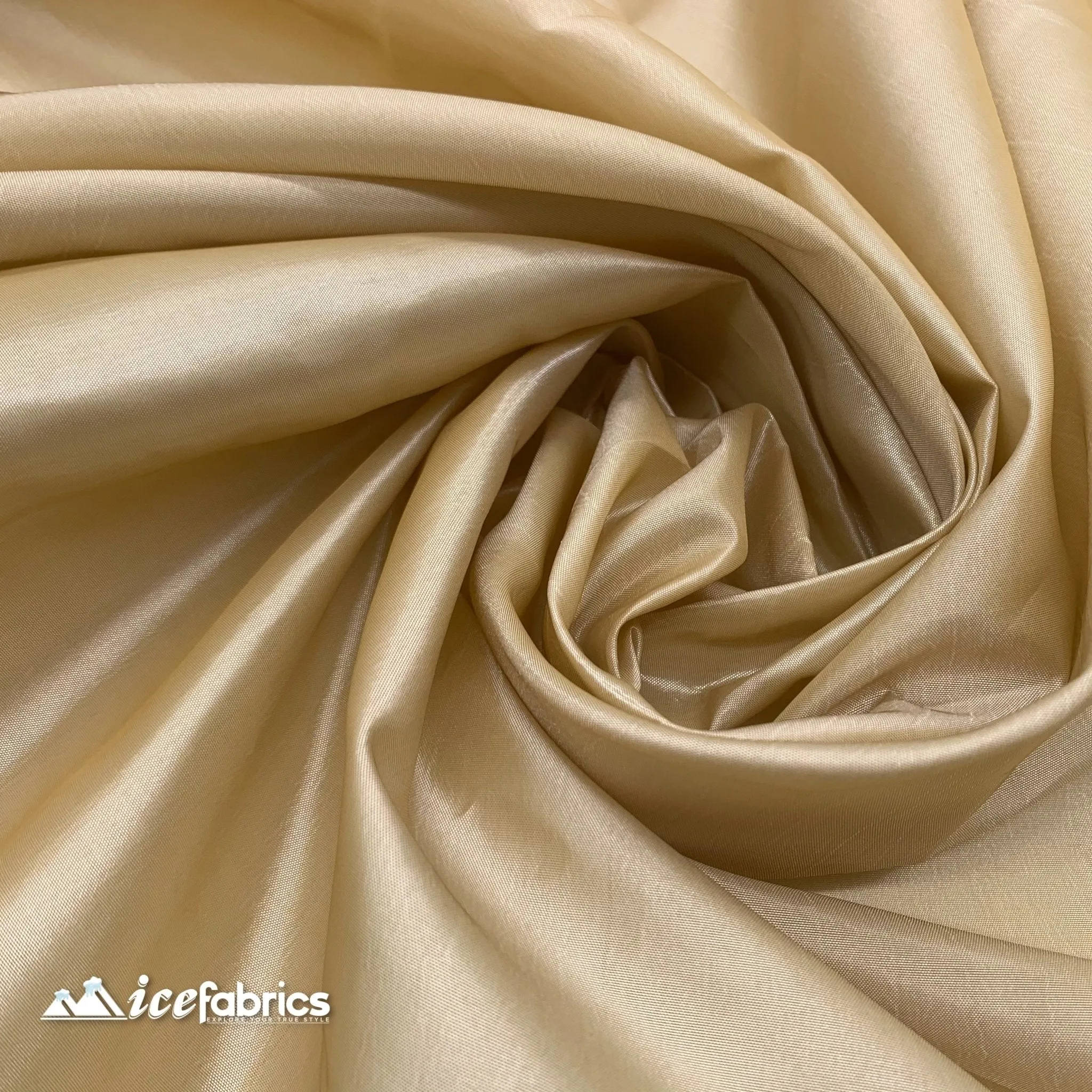 Champagne Luxury Solid/ Taffeta Fabric / Fashion Fabric