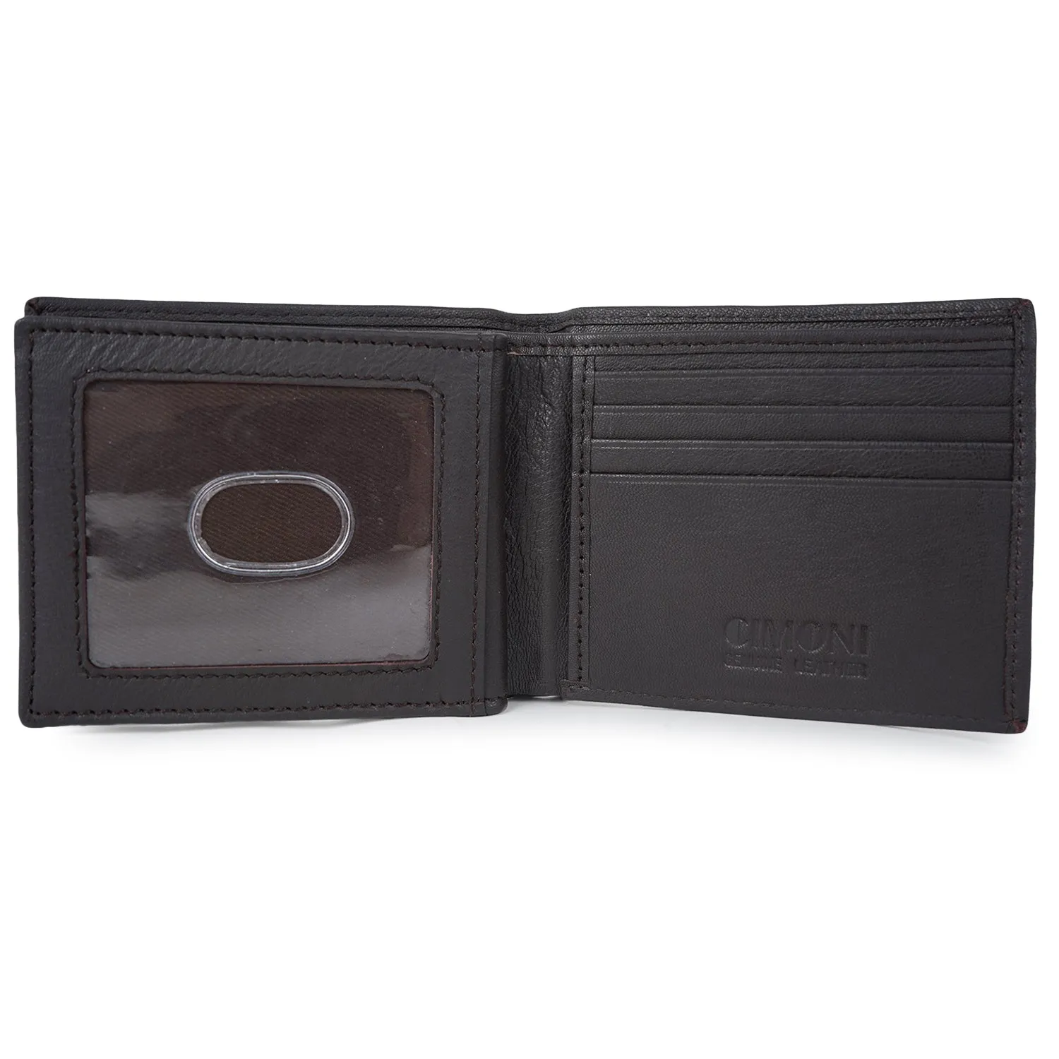 CIMONI Genuine Leather Stylish Classy Casual Formal Ultra Slim Multiple Credit Cards Slot Wallet for Men