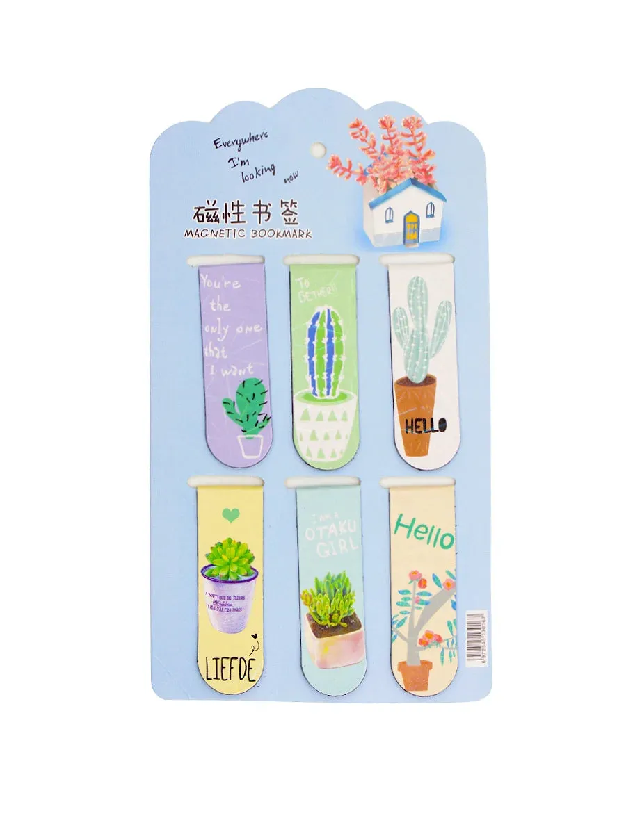 Double Sided Metal Magnetic Bookmarks - Sweet Home