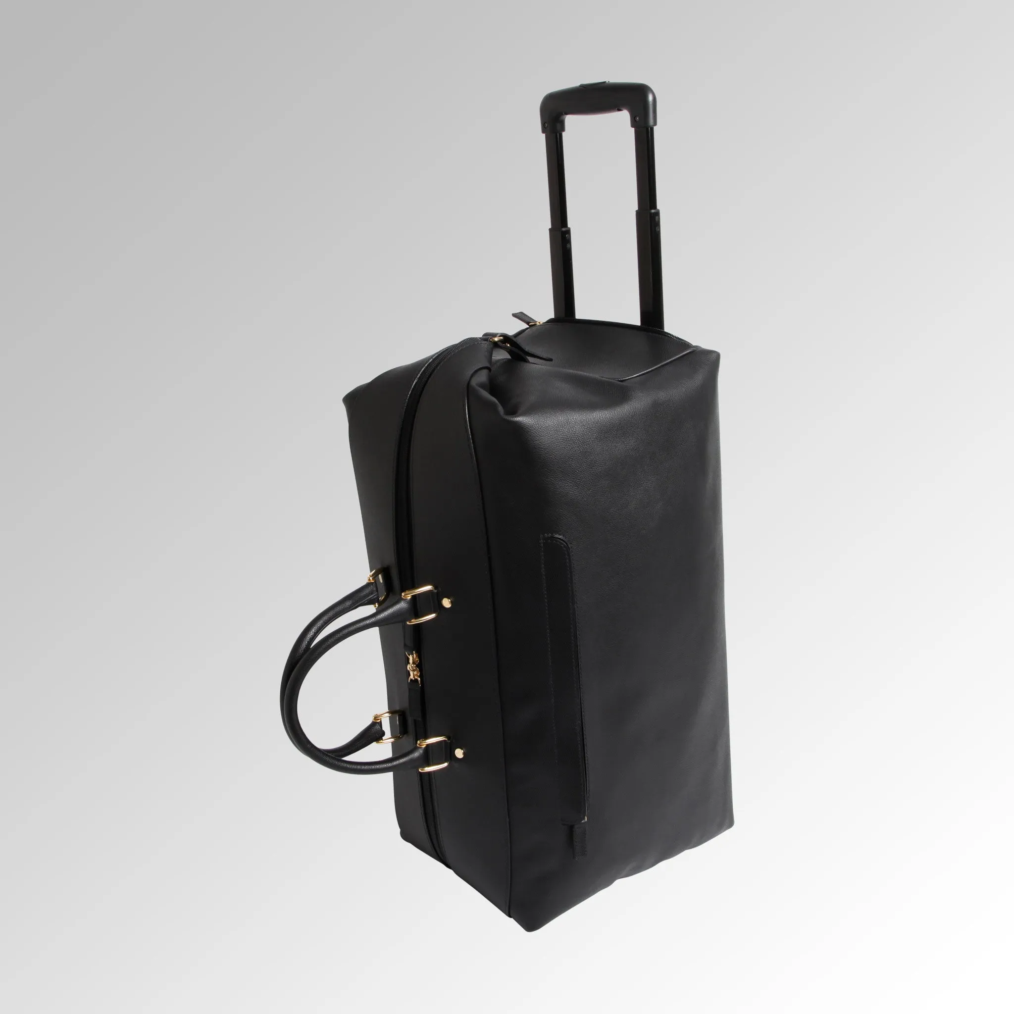 DRESSAGE LEATHER WHEELED CARRY ON DUFFLE