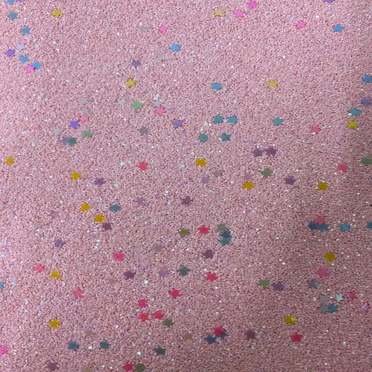 Dusty Pink Iridescent Stardust Glitter Vinyl Fabric