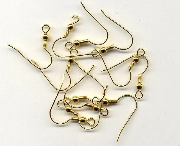 Ear wire fish hook Gilt