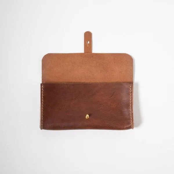 English Tan Clutch Wallet