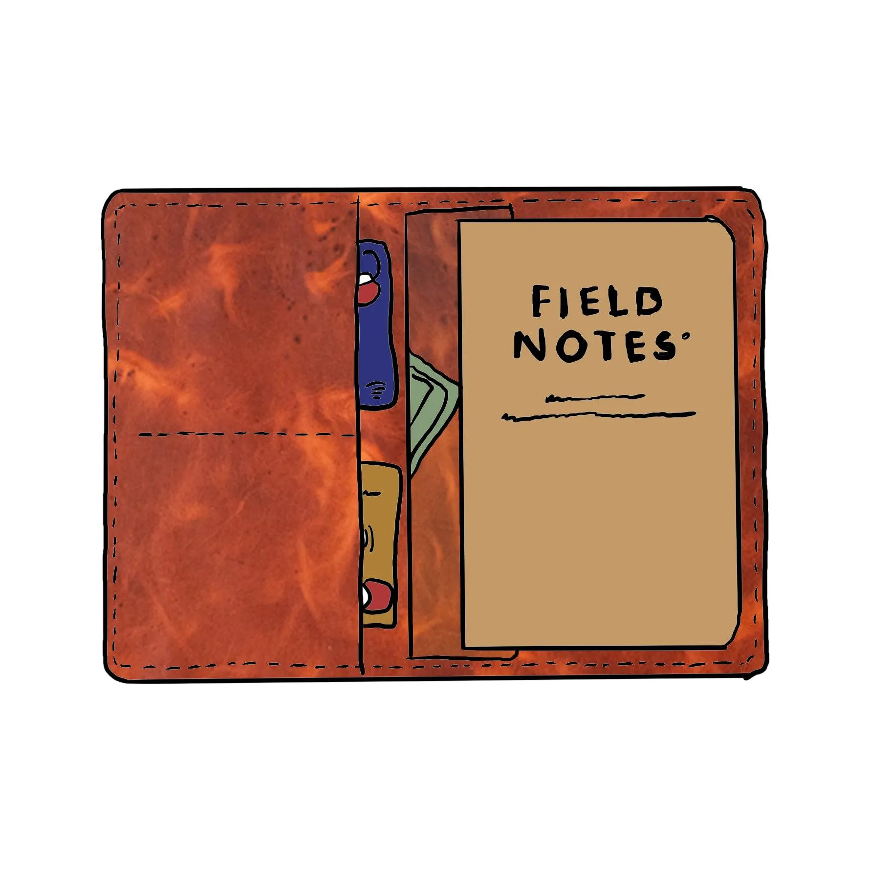 English Tan Derby Passport Wallet