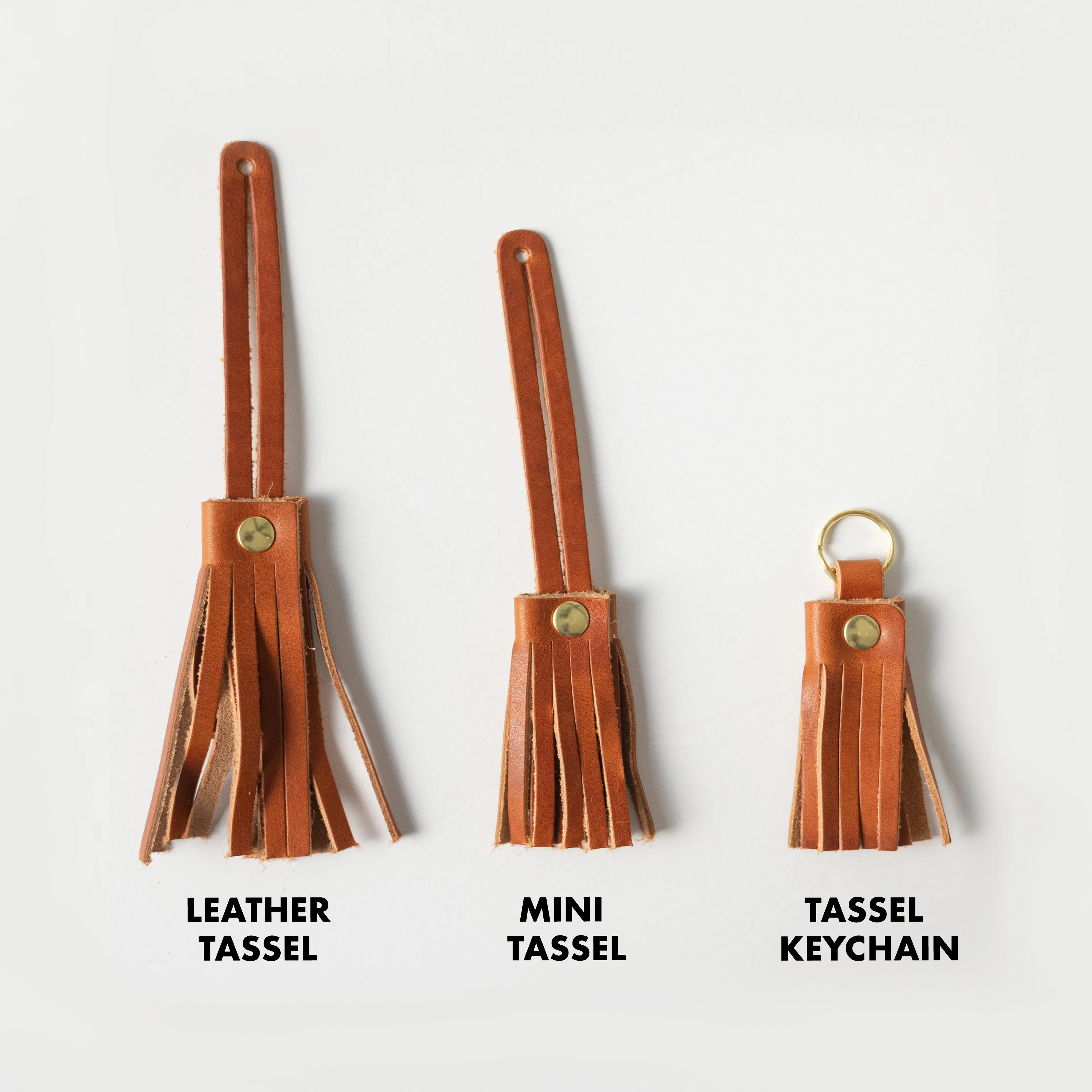 English Tan Mini Tassel