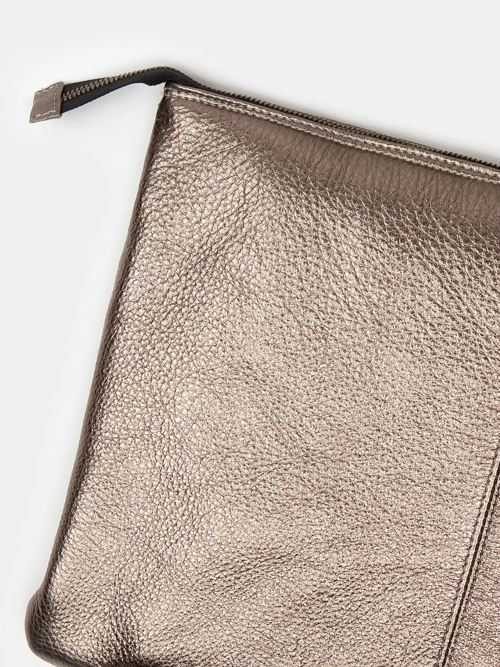 Esben Leather Laptop Folio in Bronze