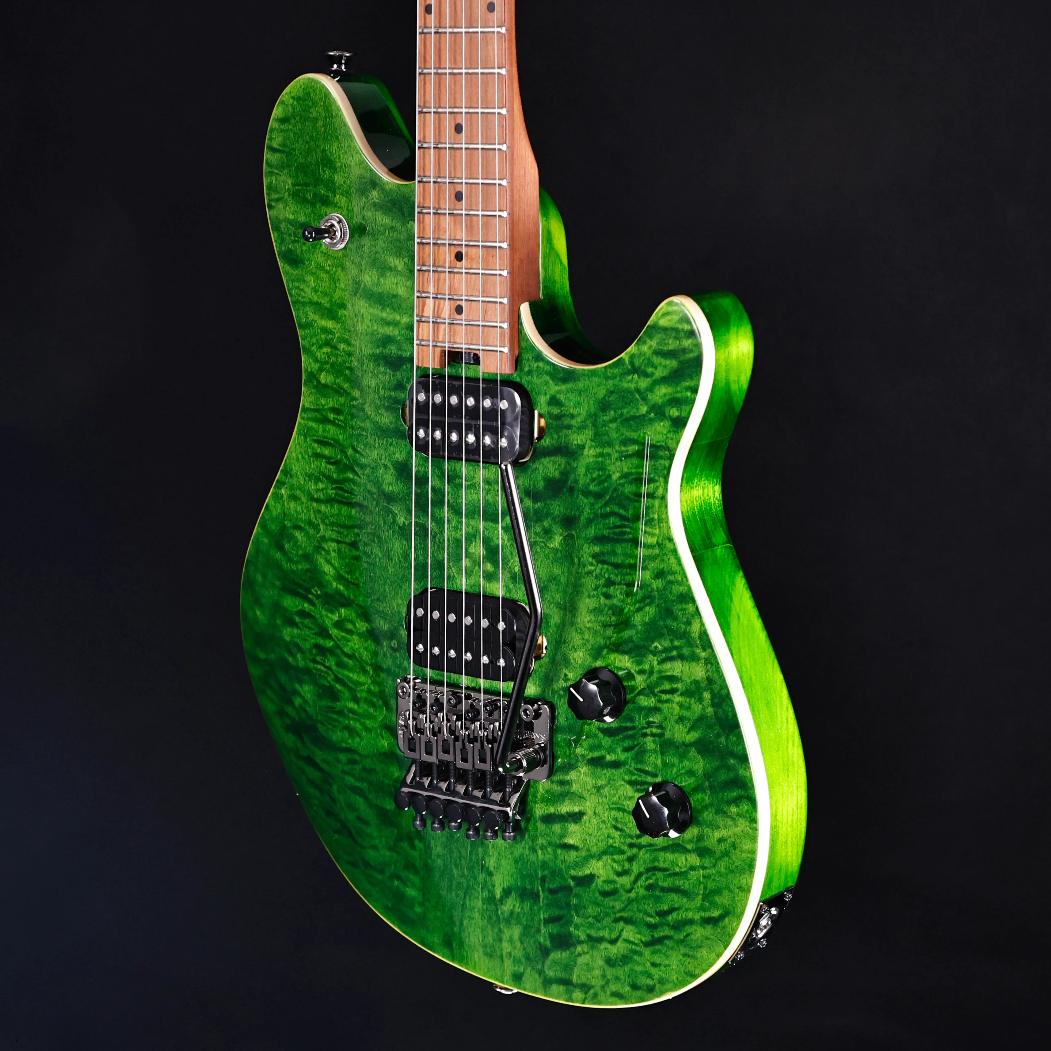 EVH Wolfgang Standard QM Electric, Transparent Green 7lbs 1.2oz