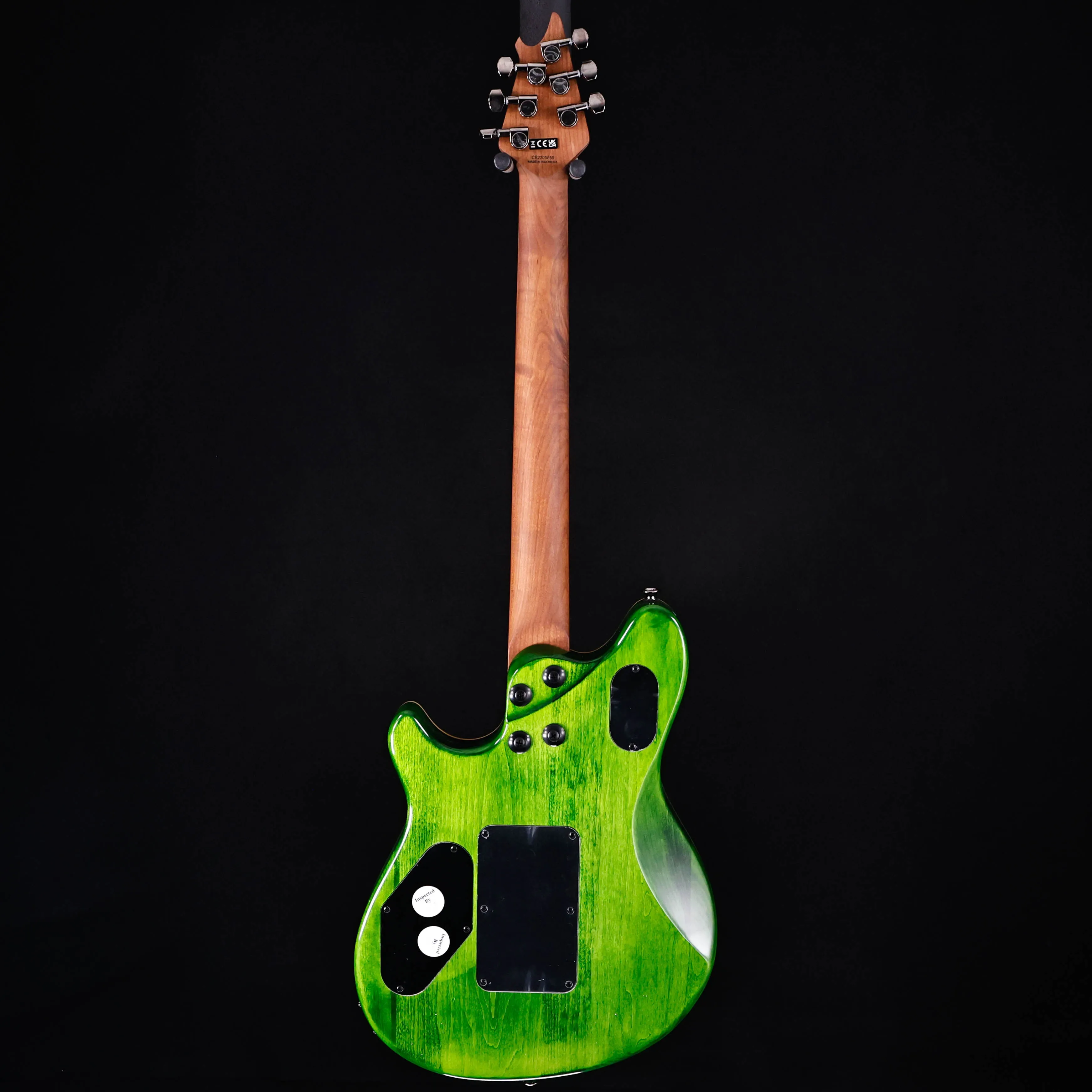 EVH Wolfgang Standard QM Electric, Transparent Green 7lbs 1.2oz