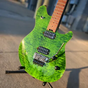 EVH Wolfgang Standard QM Electric, Transparent Green 7lbs 1.2oz