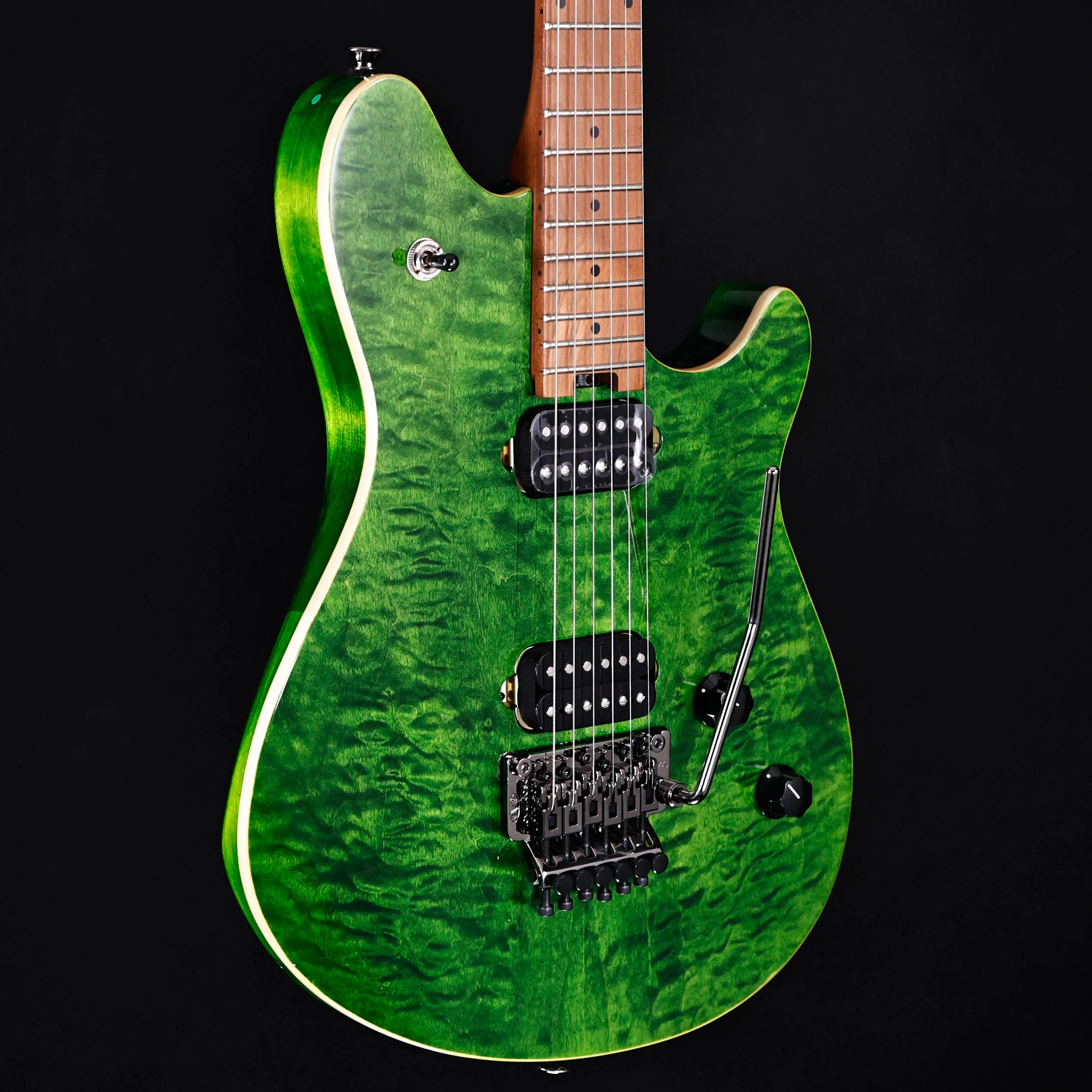 EVH Wolfgang Standard QM Electric, Transparent Green 7lbs 1.2oz