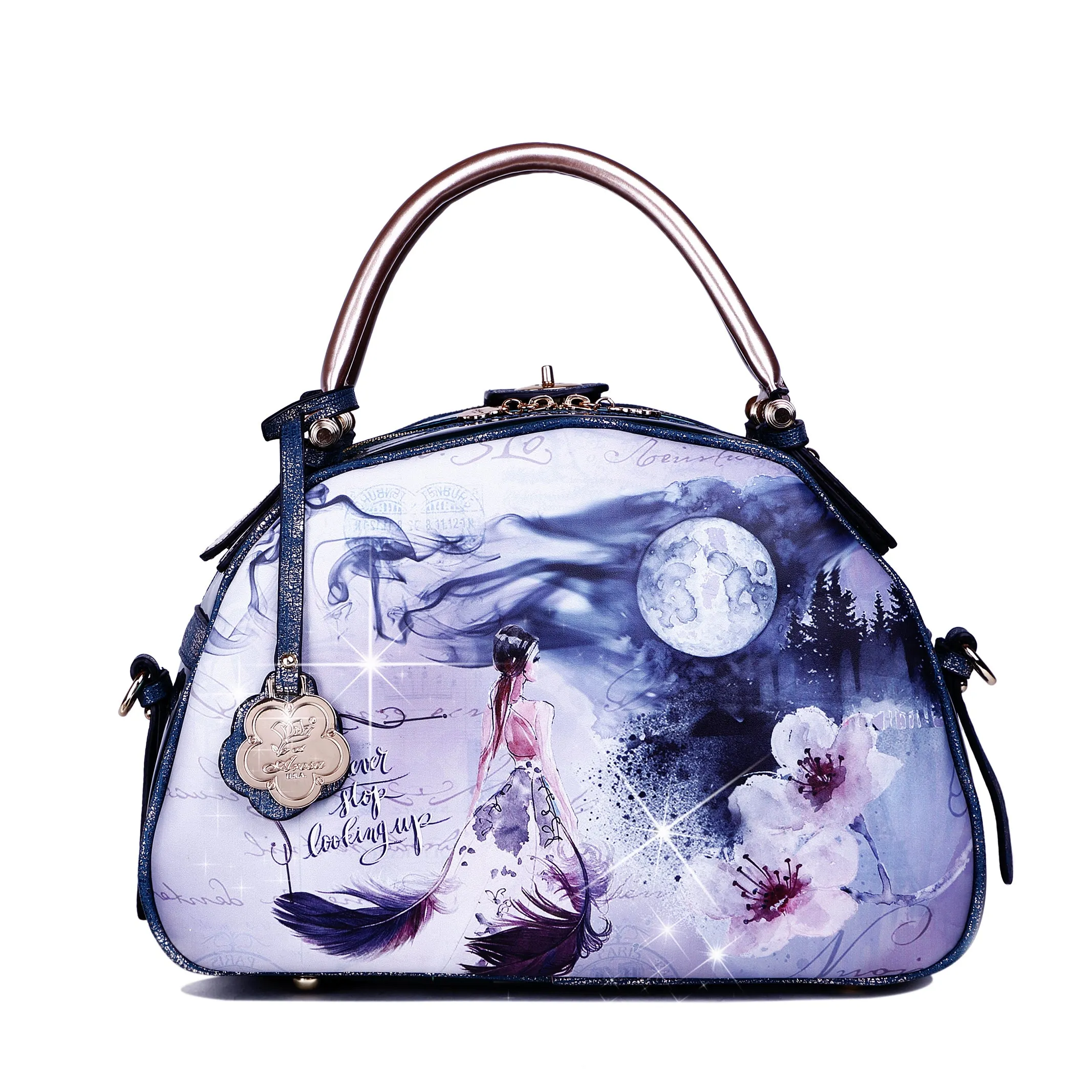 Fairy Tale Vintage Handbag with Shoulder Strap