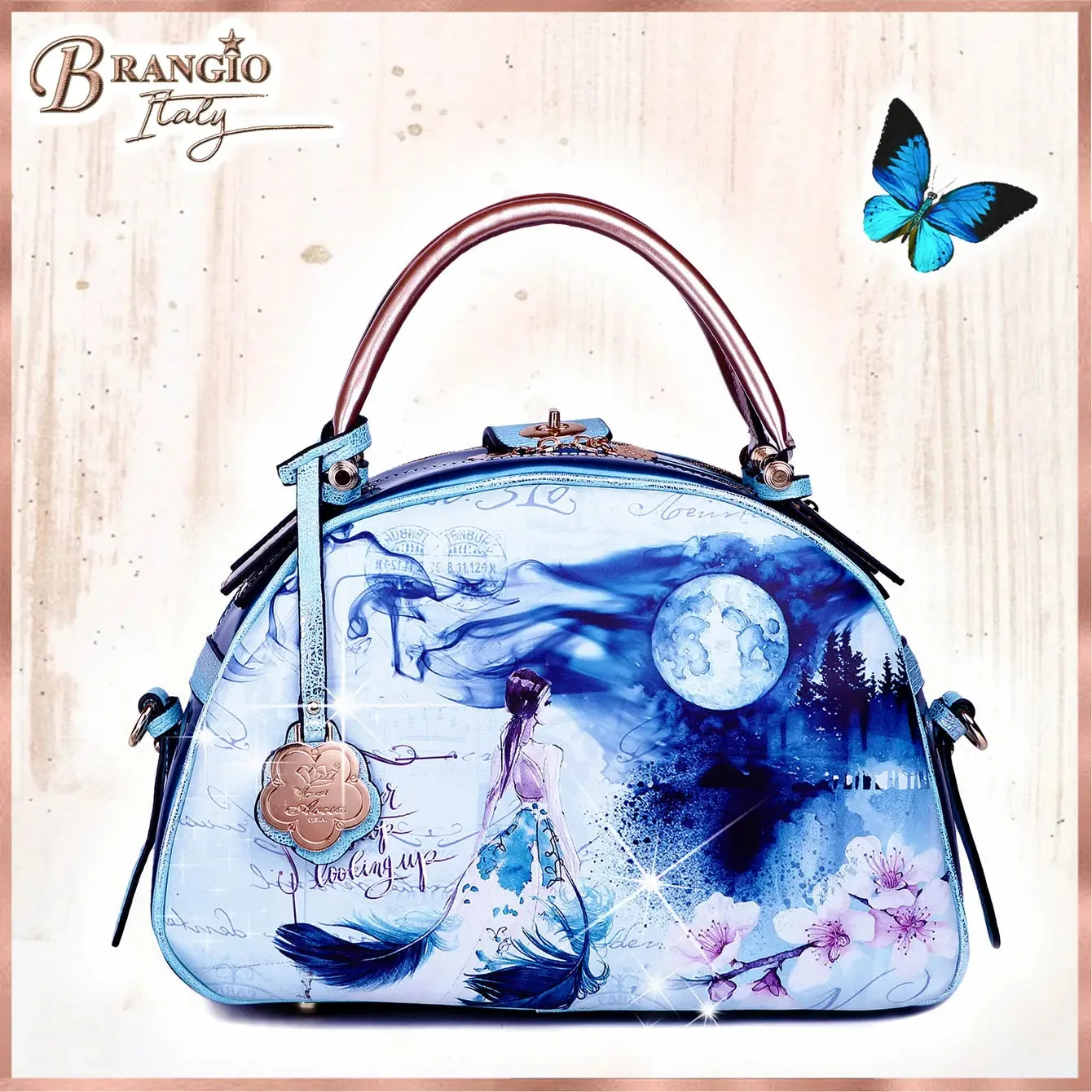 Fairy Tale Vintage Handbag with Shoulder Strap